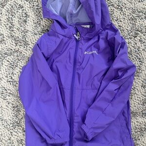 Girls Columbia Vibrant Purple Rain Jacket